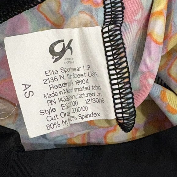 GK Elite Cheer Shorts With Smiley Fruit & Heart Print AS Nylon/Spandex - Picture 4 of 4